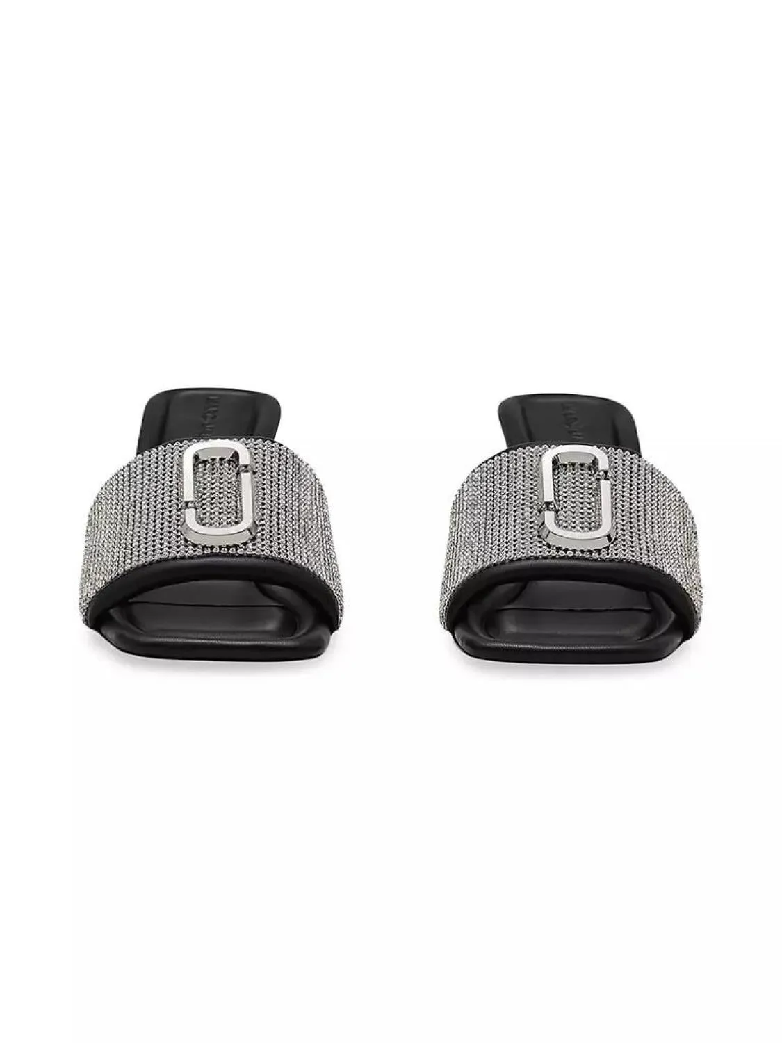 65MM Rhinestone-Embellished Leather Mules