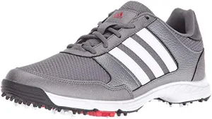 adidas Men's Tech Response Golf Shoe, Iron Metallic/White, 12 M US