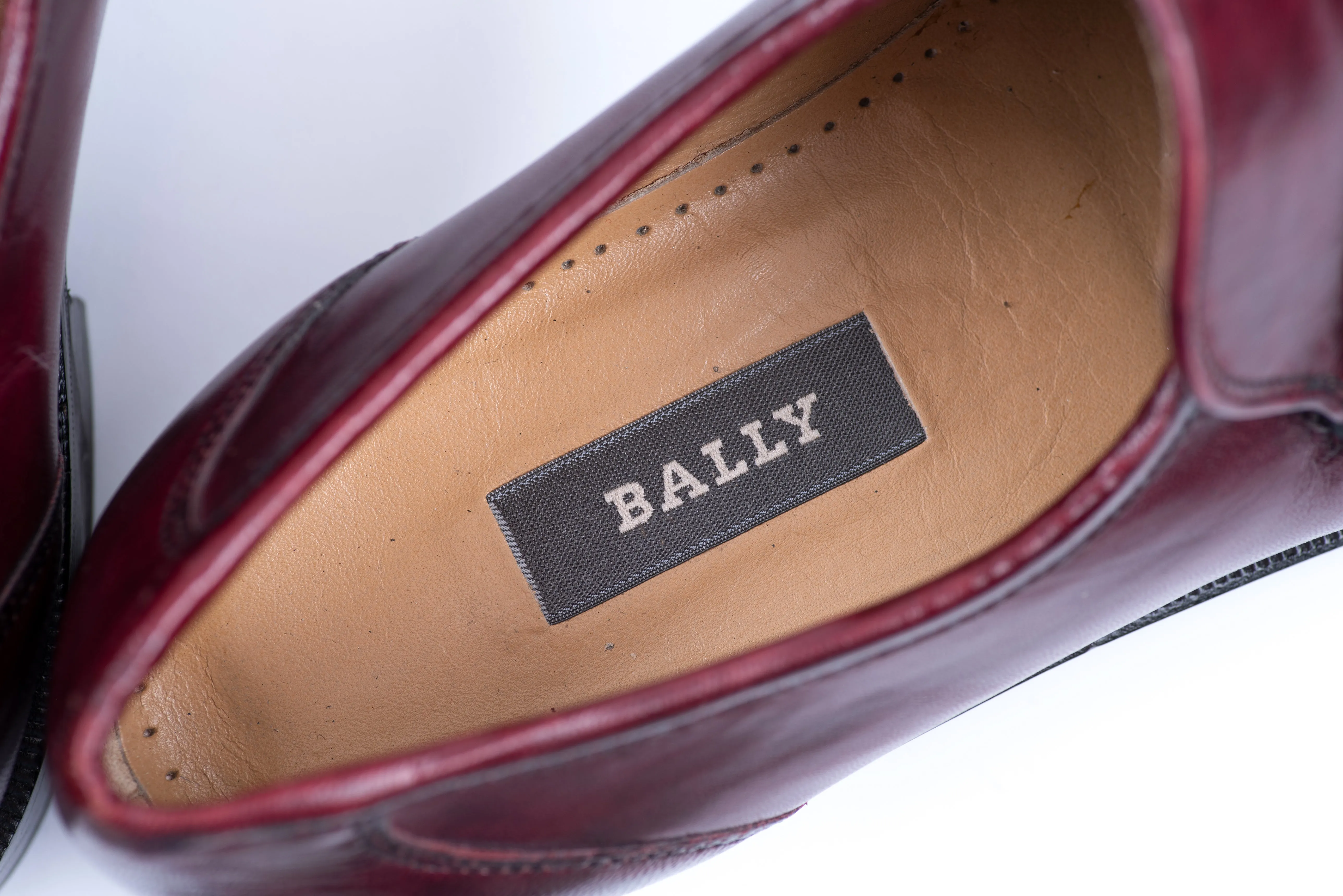Bally Men's Mahogany Leather Penny Loafers, UK 7.5, US 8.5
