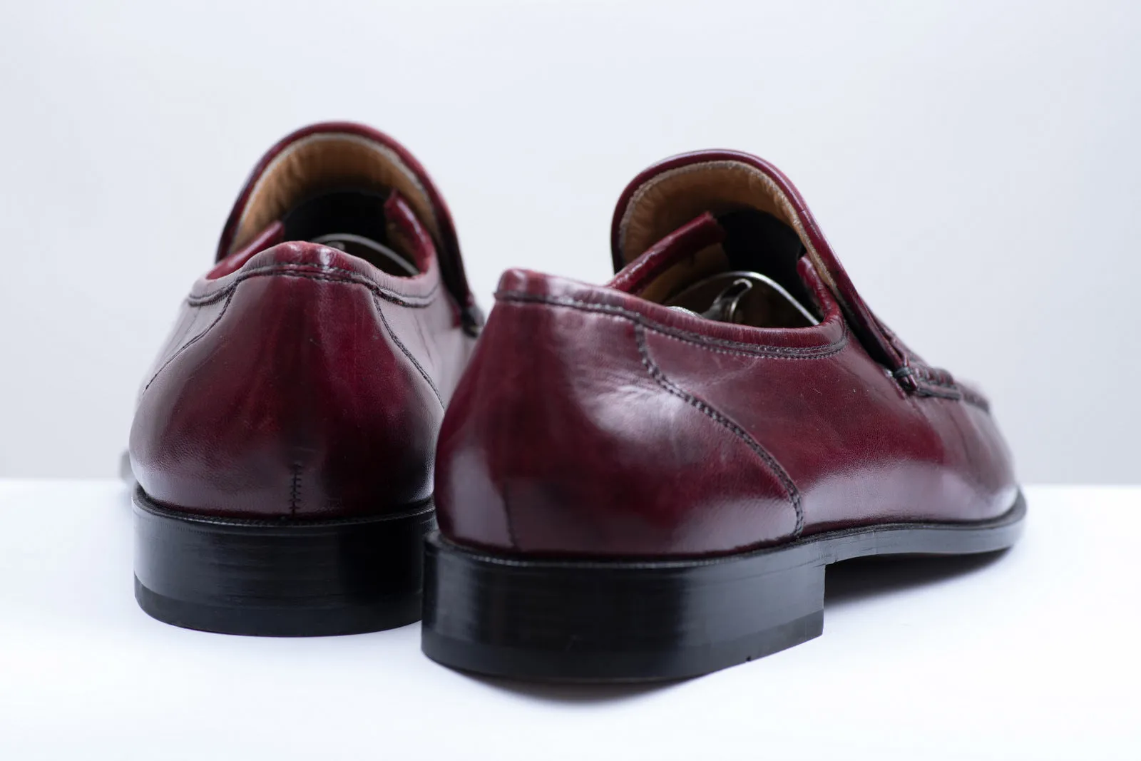 Bally Men's Mahogany Leather Penny Loafers, UK 7.5, US 8.5