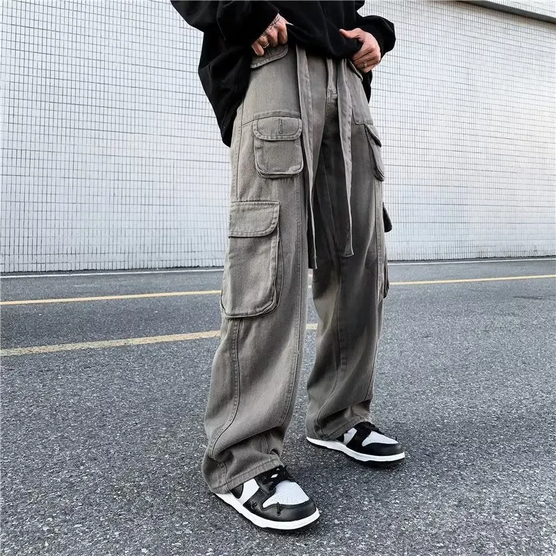 Blavra Loose Drape Street Workwear Pants