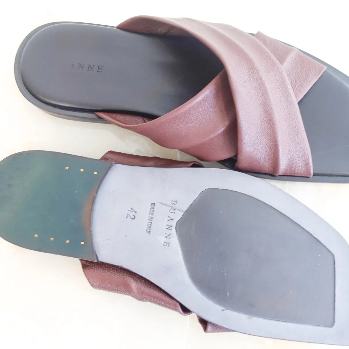 Brown leather sandals RRP £330