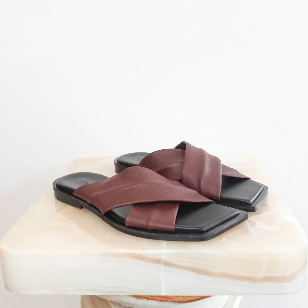 Brown leather sandals RRP £330