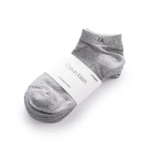 CALVIN KLEIN COTTON ANKLE 3-PACK SOCKS SU20