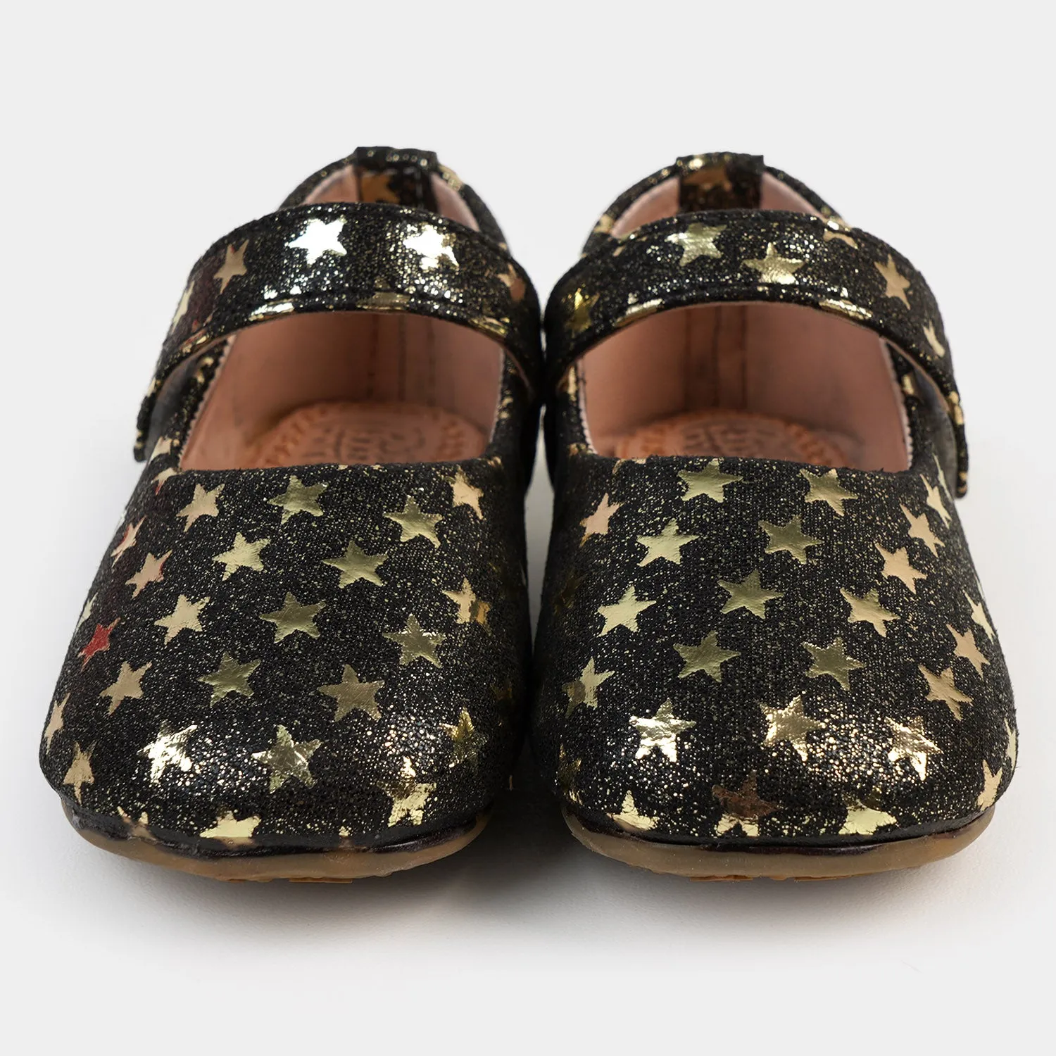 Girls Pumps PP 640-41 - Gold Stars