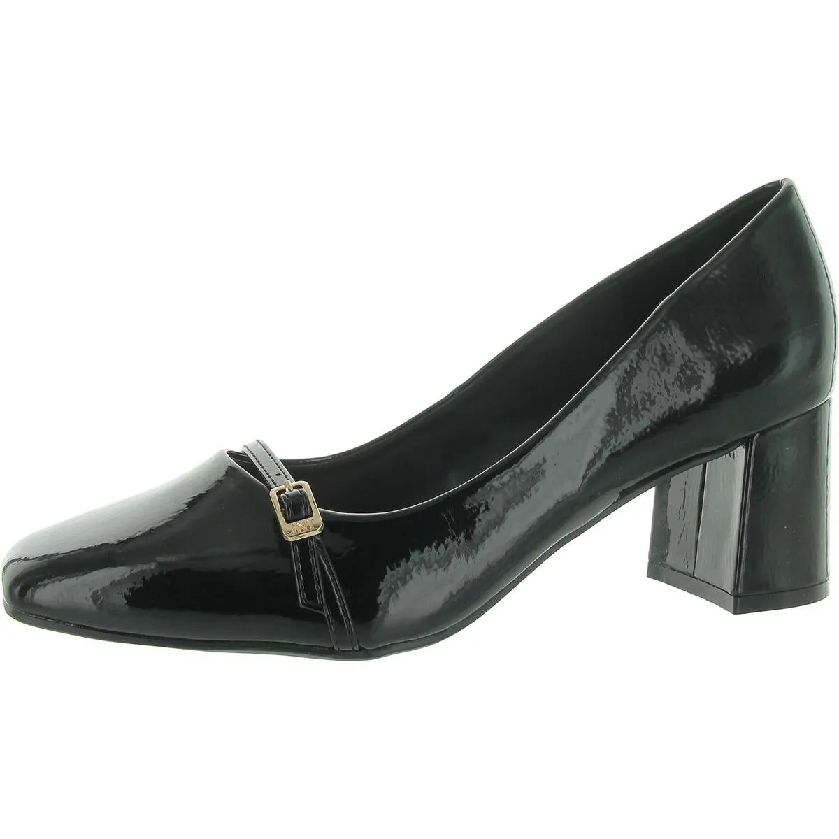Jones New York Womens Aubin Patent Block Heel Pumps