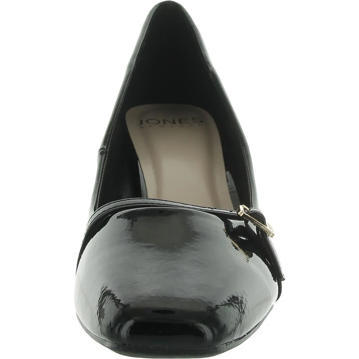 Jones New York Womens Aubin Patent Block Heel Pumps