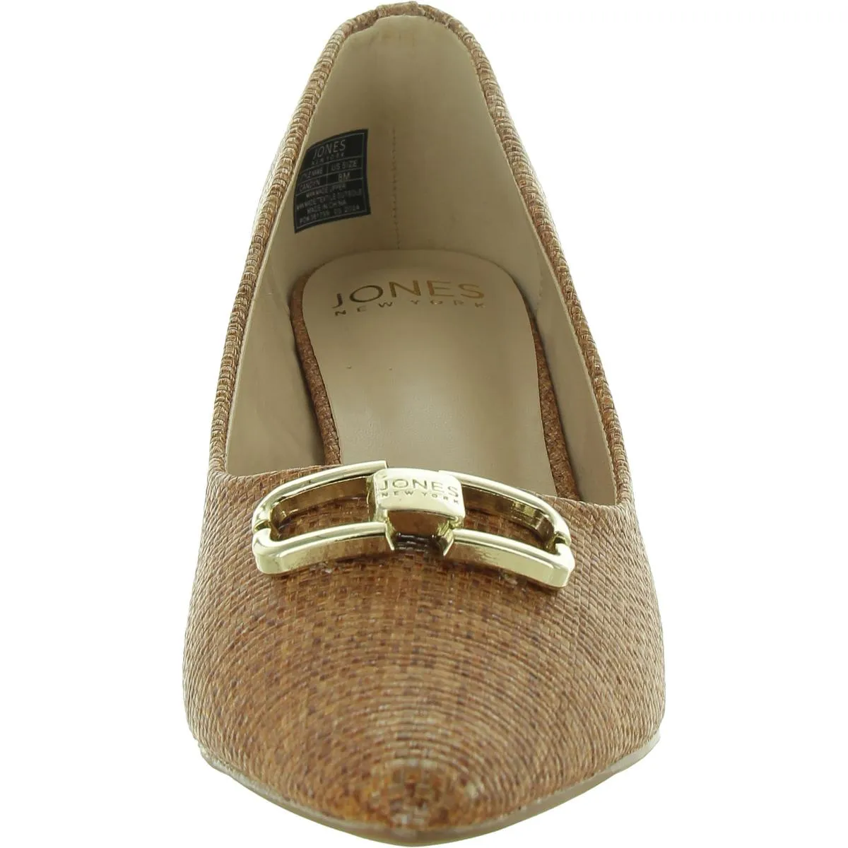 Jones New York Womens Candyn Woven Embellished Pumps