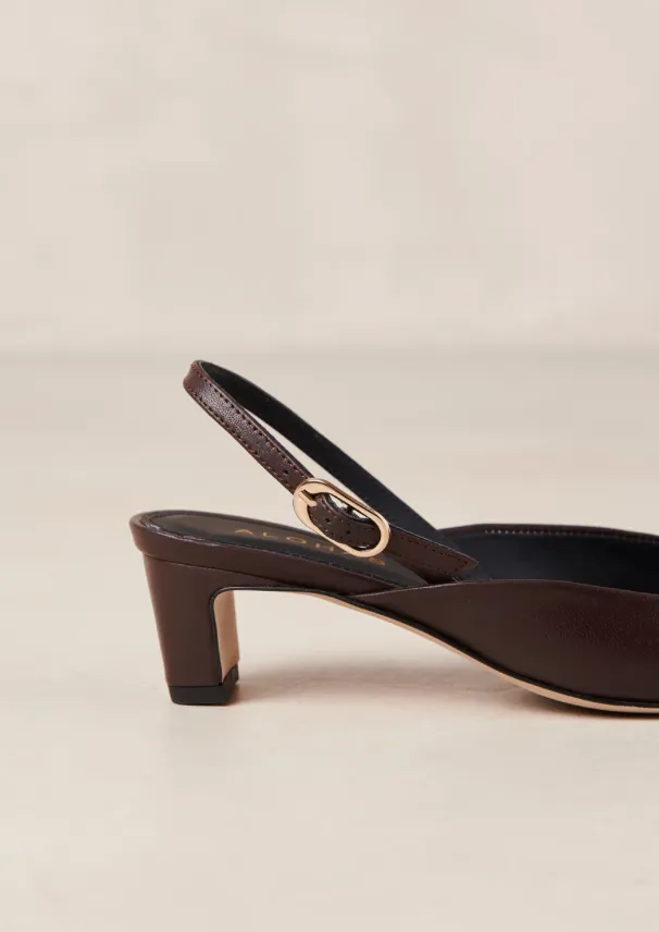 Lindy Coffee Brown Leather
