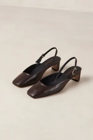 Lindy Coffee Brown Leather