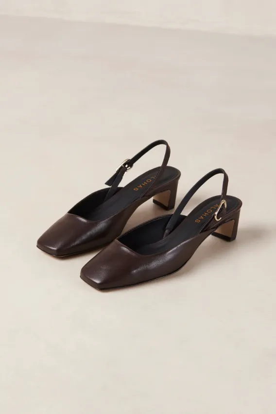 Lindy Coffee Brown Leather