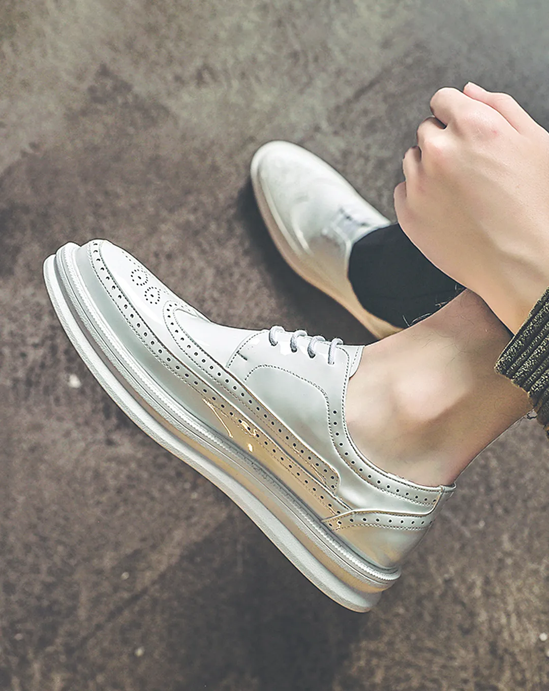 ♂♀Medallion Oxford Shoes