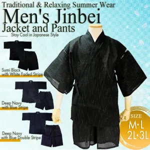 Men’s Cool & Comfortable Cotton-Blend Jinbei – A Japanese Summer Classic!