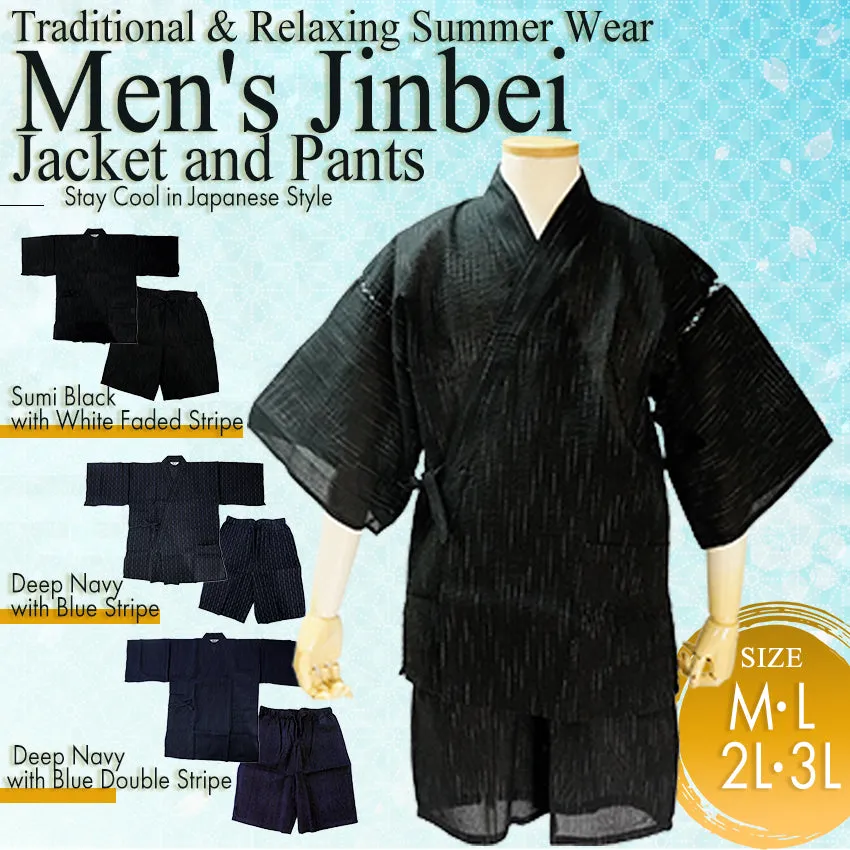 Men’s Cool & Comfortable Cotton-Blend Jinbei – A Japanese Summer Classic!