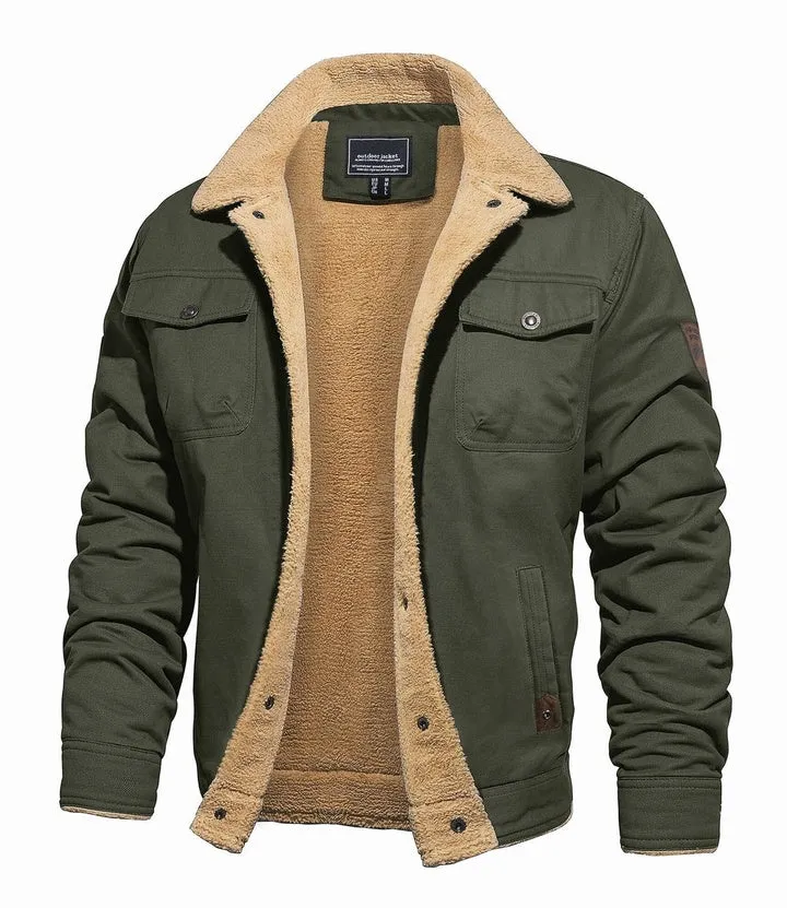 Men's Padded Cotton Workwear Casual Jacket