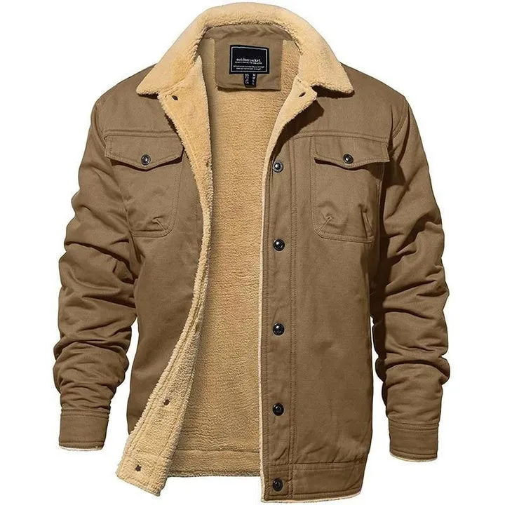Men's Padded Cotton Workwear Casual Jacket