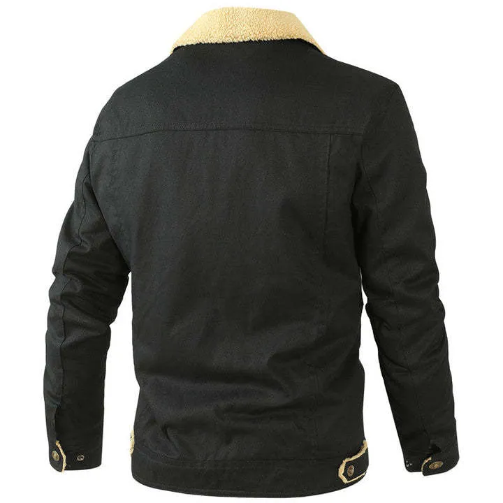 Men's Padded Cotton Workwear Casual Jacket