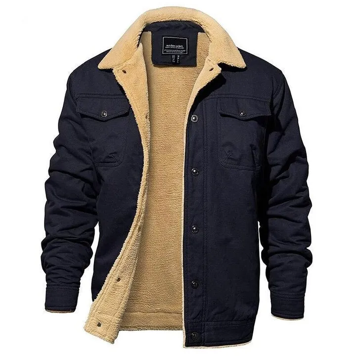 Men's Padded Cotton Workwear Casual Jacket