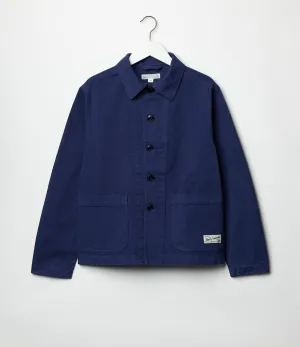 Merz b. Schwanen Broken Twill Jacket - Ink Blue