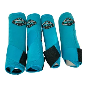 Professional's Choice 2XCool 4 Pack Splint Boots in Turqoise - Small