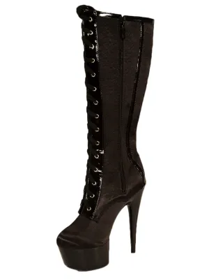 Raven Satin Boots