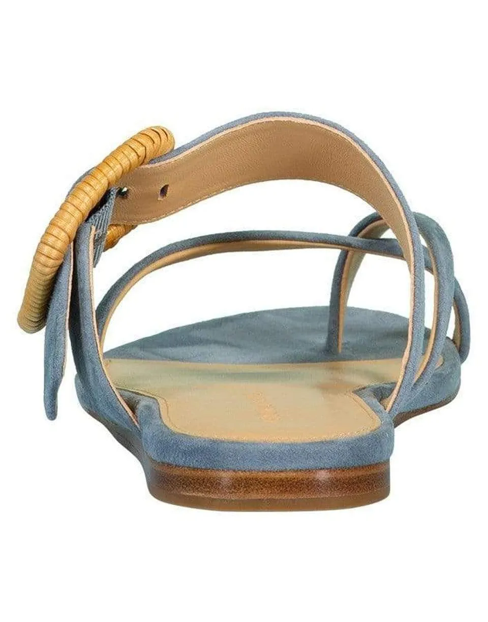 Salva Crisscross Suede Sandal