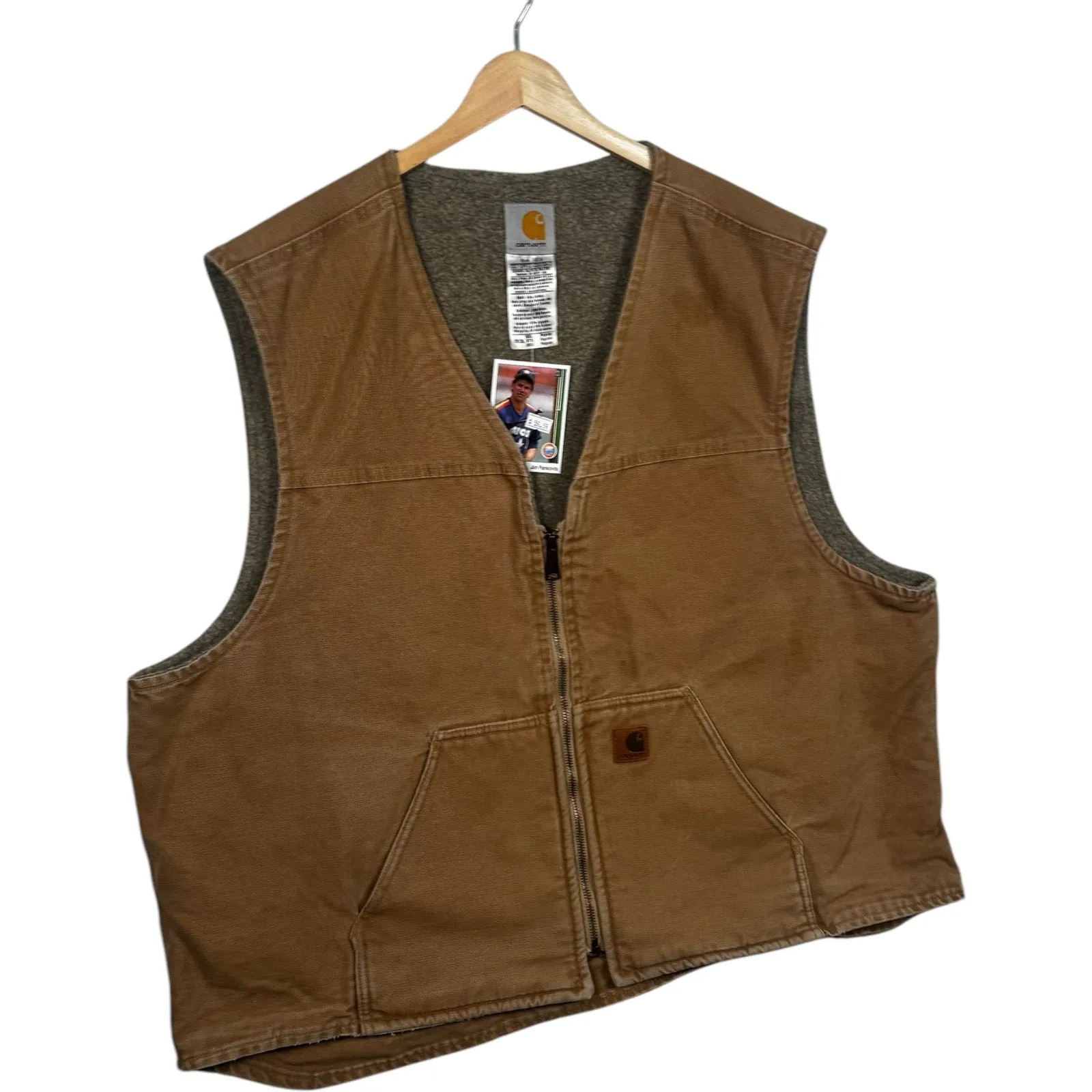 Vintage Carhartt Sherpa Linned Workwear Vest